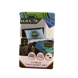 Halo Infinite Master Chief New Twin Sheet Set Microfiber Bedding